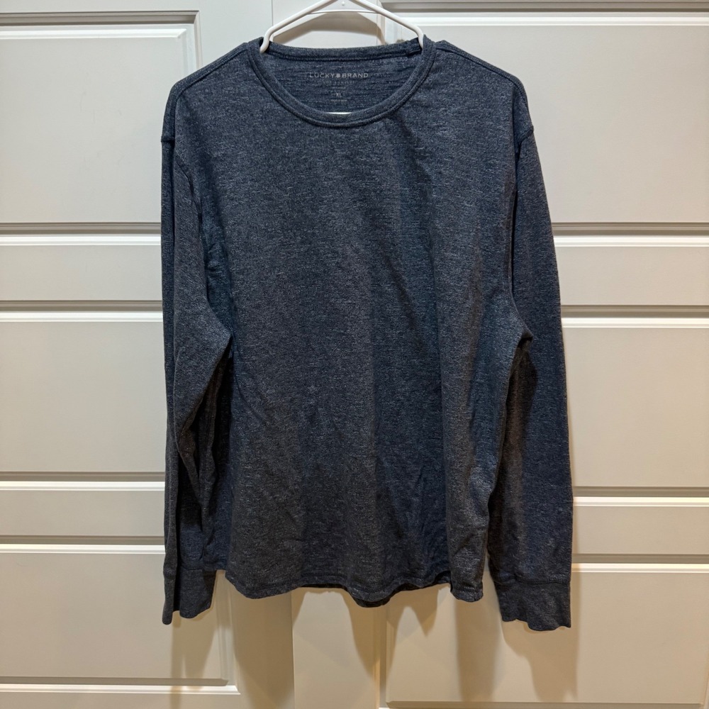 Lucky‎ Brand Long Sleeve Crew Neck Casual Everyday Tee Shirt XL